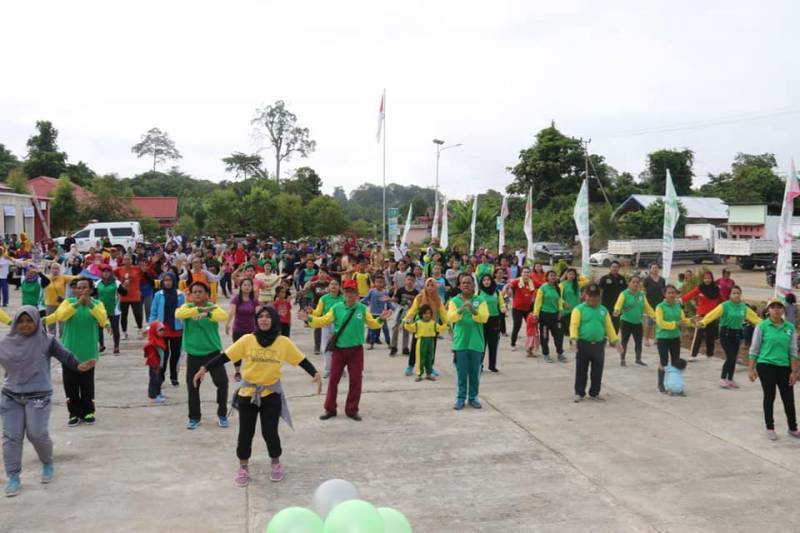 Kemeriahan HKN Ke-55 dan HUT Puskesmas Kujau ke-7 Tahun